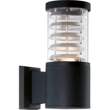 Ideal Lux - Außenwandleuchte TRONCO 1xE27/42W/230V IP44 schwarz