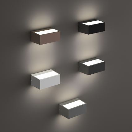 Ideal Lux - Außenwandleuchte TWIN 1xG9/28W/230V IP44 braun