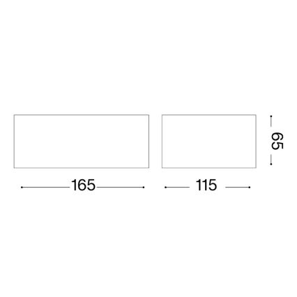 Ideal Lux - Außenwandleuchte TWIN 1xG9/28W/230V IP44 braun