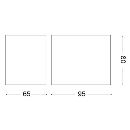 Ideal Lux - Außenwandleuchte UP 1xG9/15W/230V IP44 braun