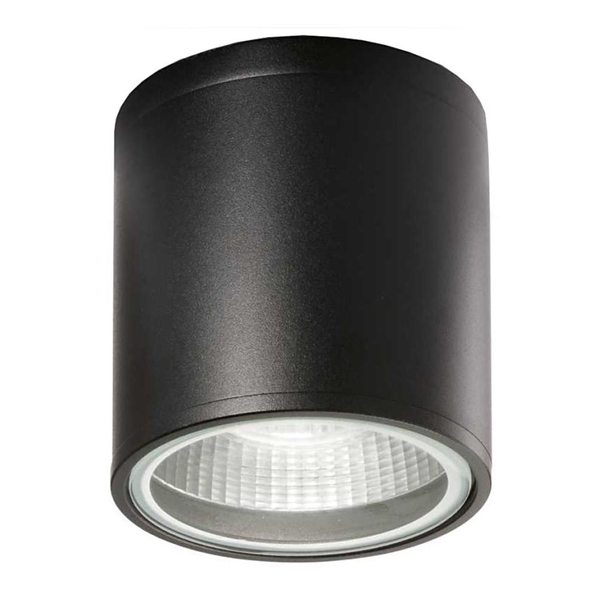 Ideal Lux - Badezimmerstrahler GUN 1xGU10/28W/230V IP44 schwarz
