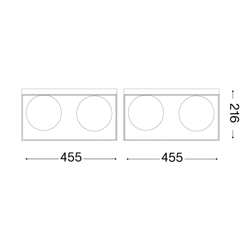 Ideal Lux - Deckenleuchte LINGOTTO 4xE14/40W/230V