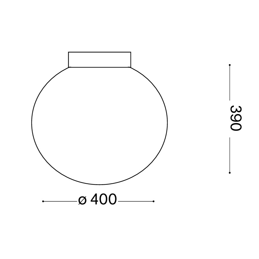 Ideal Lux - Deckenleuchte MAPA 1xE27/60W/230V 400 mm