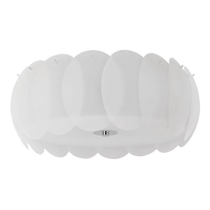 Ideal Lux - Deckenleuchte OVALINO 8xE27/60W/230V Ø 53,5 cm weiß