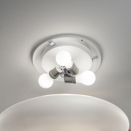 Ideal Lux - Deckenleuchte SMARTIES 2xE27/42W/230V Ø 42,5 cm weiß