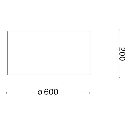 Ideal Lux - Deckenleuchte WOODY 5xE27/60W/230V d 60 cm beige