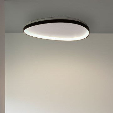 Ideal Lux - Dimmbare LED-Deckenleuchte GEMINI LED/28W/230V d 61 cm CRI 90 schwarz