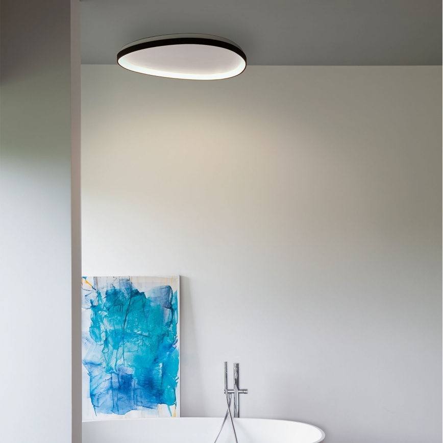 Ideal Lux - Dimmbare LED-Deckenleuchte GEMINI LED/42W/230V d 81 cm CRI 90 schwarz