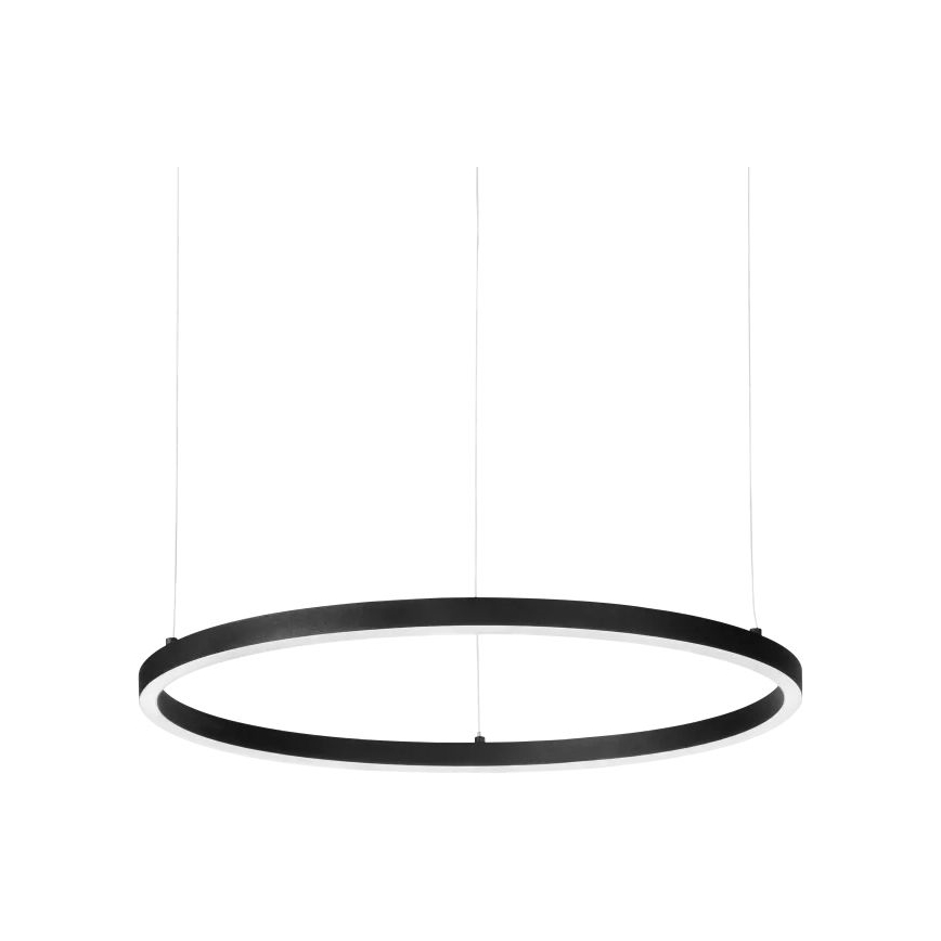 Ideal Lux - Dimmbare LED-Hängeleuchte ORACLE SLIM LED/28W/230V 4000K d 50 cm CRI 90 schwarz