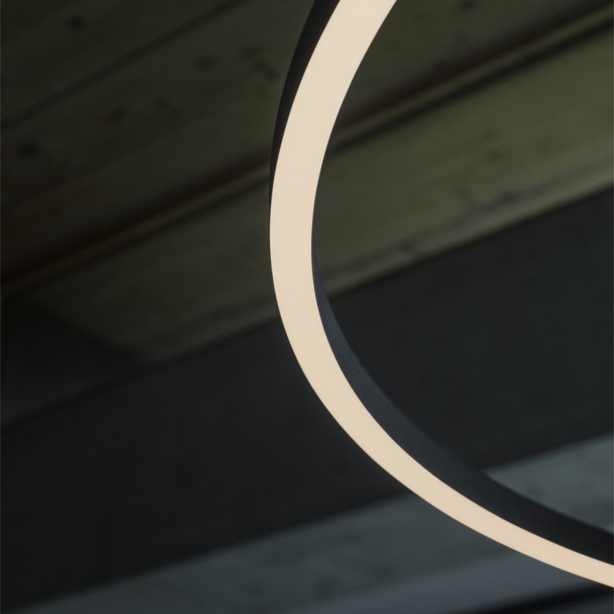 Ideal Lux - Dimmbare LED-Hängeleuchte ORACLE SLIM LED/42W/230V 4000K d 90 cm CRI 90 schwarz