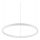 Ideal Lux - Dimmbare LED-Hängeleuchte ORACLE SLIM LED/28W/230V 4000K d 50 cm CRI 90 weiß