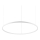 Ideal Lux - Dimmbare LED-Hängeleuchte ORACLE SLIM LED/42W/230V 4000K d 90 cm CRI 90 weiß