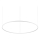 Ideal Lux - Dimmbare LED-Hängeleuchte ORACLE SLIM LED/76W/230V 3000K d 150 cm weiß