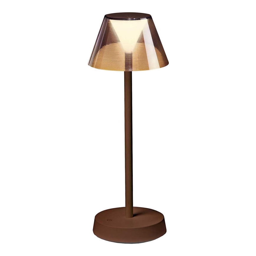 Ideal Lux - Dimmbare LED-Leuchte mit Touch-Funktion LOLITA LED/2,8W/5V 2200 mAh IP54 braun
