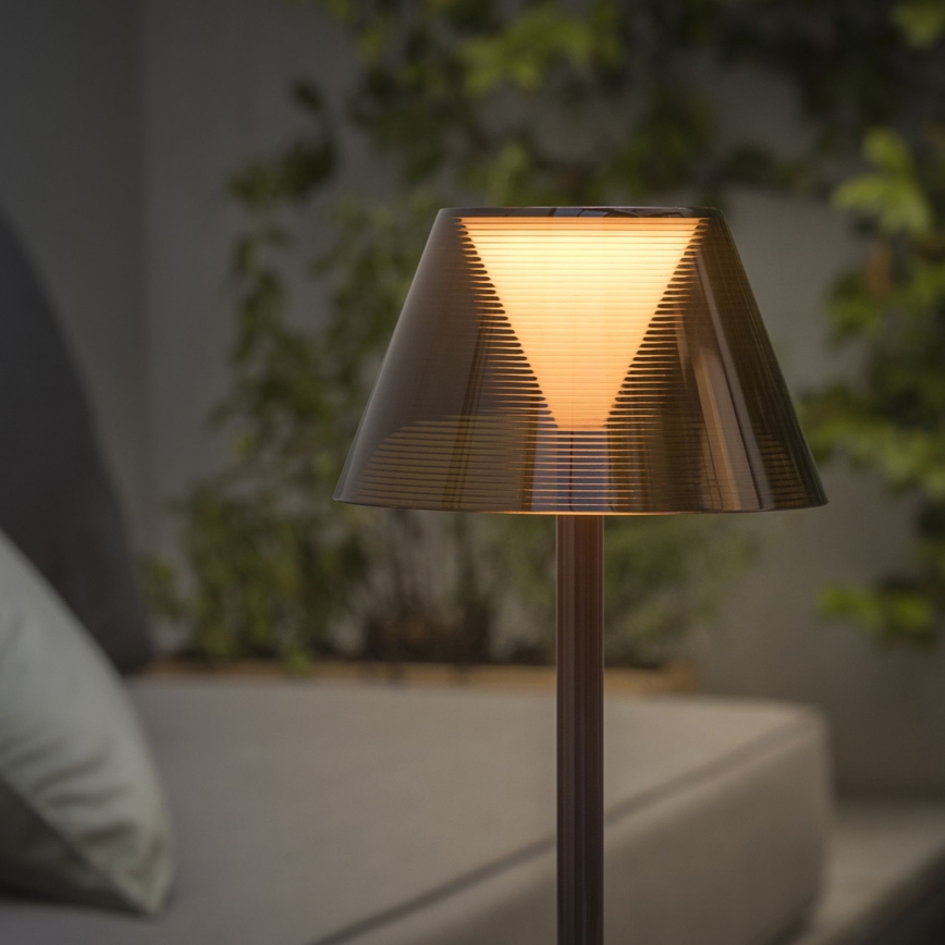 Ideal Lux - Dimmbare LED-Leuchte mit Touch-Funktion LOLITA LED/2,8W/5V 2200 mAh IP54 braun