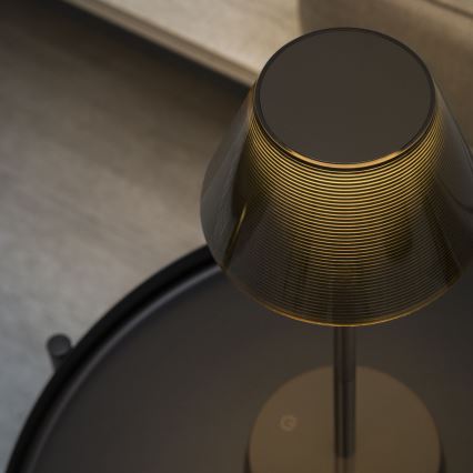 Ideal Lux - Dimmbare LED-Leuchte mit Touch-Funktion LOLITA LED/2,8W/5V 2200 mAh IP54 braun