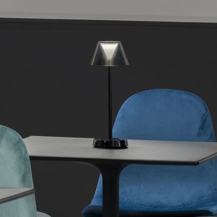 Ideal Lux - Dimmbare LED-Leuchte mit Touch-Funktion LOLITA LED/2,8W/5V 2200 mAh IP54 schwarz