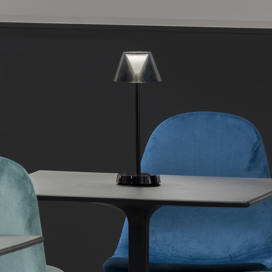 Ideal Lux - Dimmbare LED-Leuchte mit Touch-Funktion LOLITA LED/2,8W/5V 2200 mAh IP54 schwarz