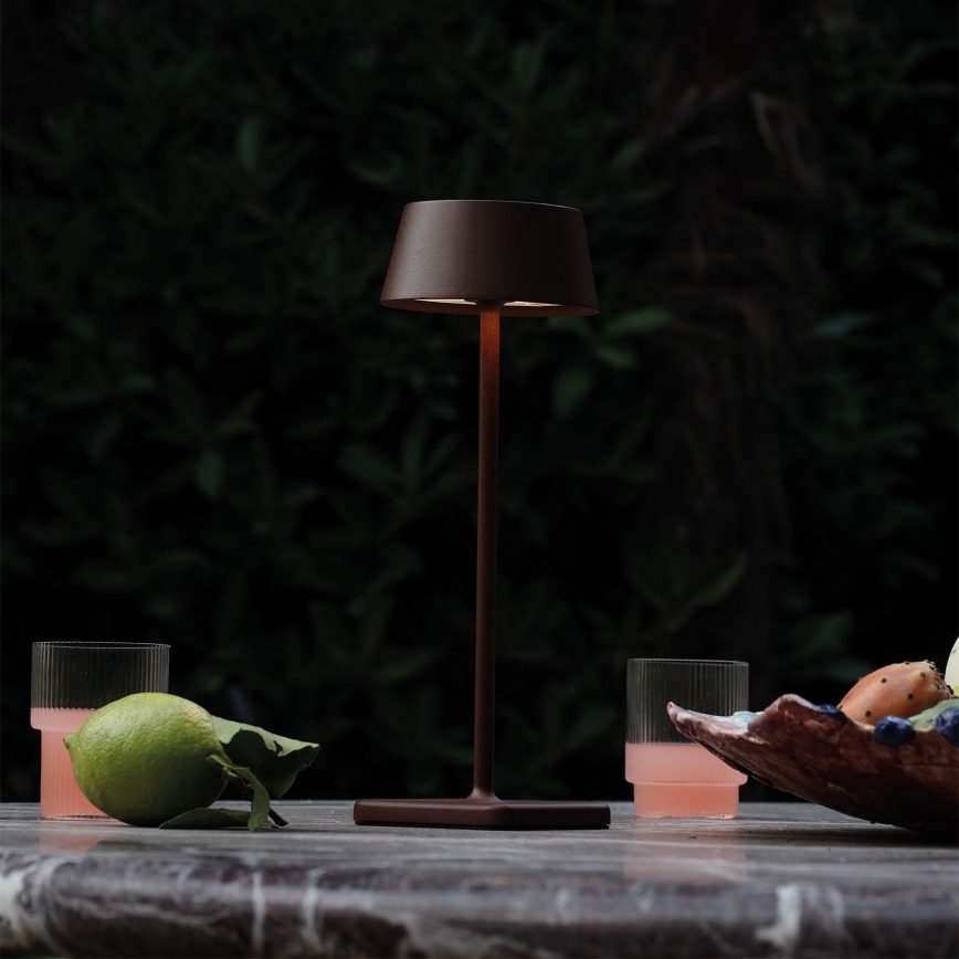 Ideal Lux - Dimmbare LED-Outdoor-Leuchte mit Touch-Funktion PURE LED/1,5W/3,7V 2200 mAh CRI 90 IP54 braun
