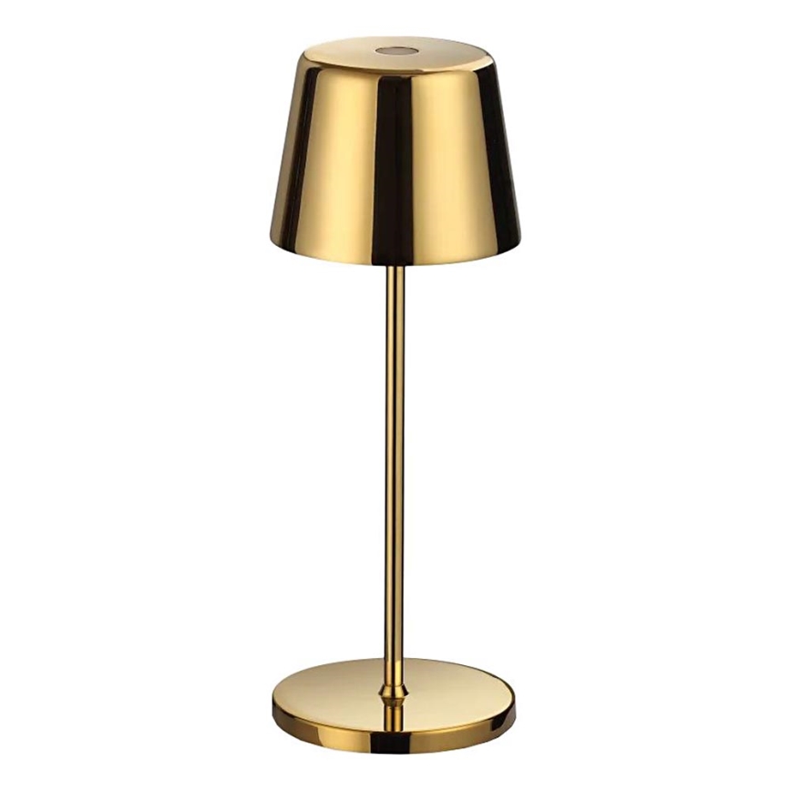 Ideal Lux - Dimmbare LED-Outdoor-Tischleuchte mit Touch-Funktion CUTE LED/2,5W/3,7V USB 2200-2700K 3000 mAh IP65 golden