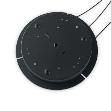 Ideal Lux - LED-dimmbare Pendelleuchte mit Kabelaufhängung OZ LED/55W/230V Ø 80 cm CRI 90 schwarz