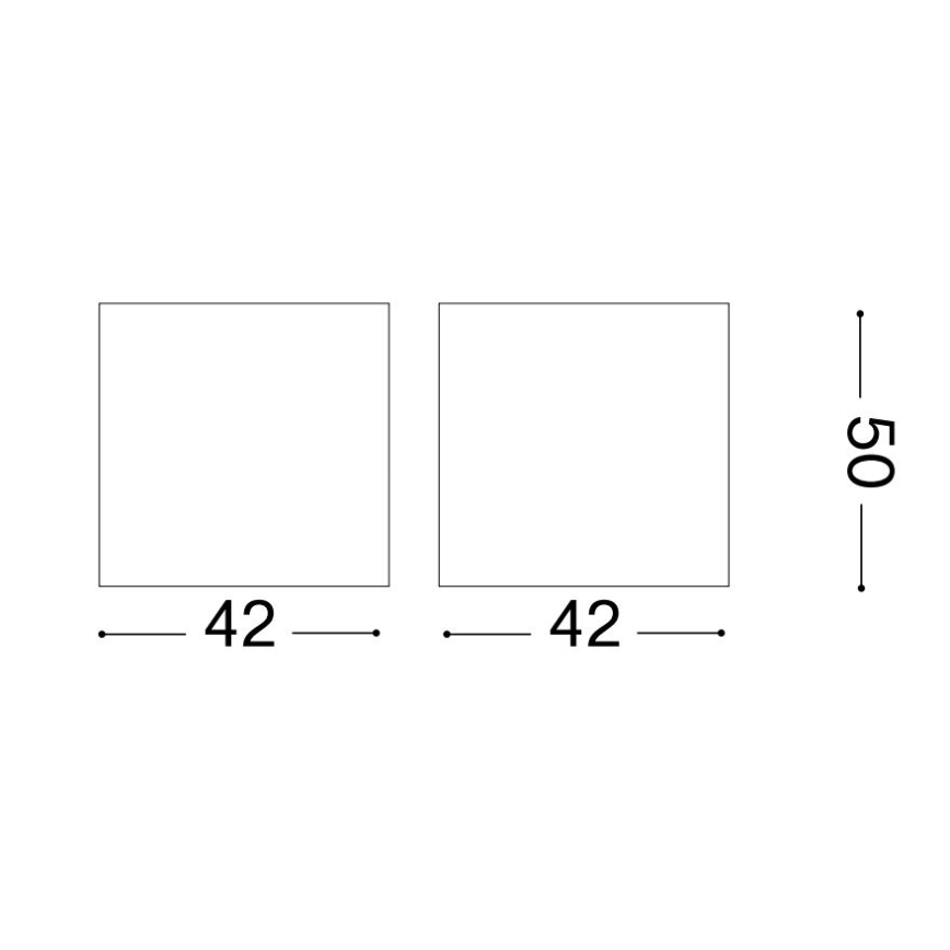 Ideal Lux - Dimmbarer LED-Strahler NITRO LED/4W/230V d 4,2 cm CRI 90 schwarz
