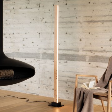 Ideal Lux - Dimmbare LED-Stehleuchte CRAFT LED/26W/230V CRI 90 Buche