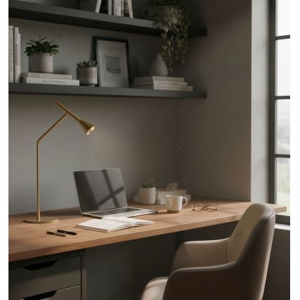 Ideal Lux - Dimmbare LED-Tischleuchte mit Touch-Funktion DIESIS LED/6,5W/230V CRI 90 golden