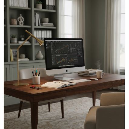 Ideal Lux - Dimmbare LED-Tischleuchte mit Touch-Funktion DIESIS LED/6,5W/230V CRI 90 golden