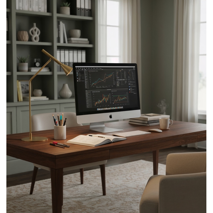 Ideal Lux - Dimmbare LED-Tischleuchte mit Touch-Funktion DIESIS LED/6,5W/230V CRI 90 golden