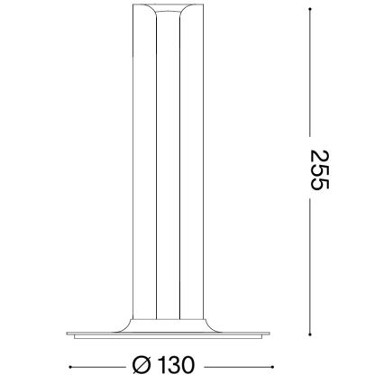 Ideal Lux - Dimmbare LED-Tischleuchte DORICA LED/8W/230V CRI 90 goldfarben