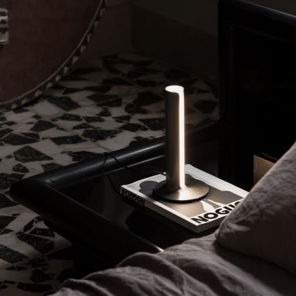 Ideal Lux - Dimmbare LED-Tischleuchte DORICA LED/8W/230V CRI 90 schwarz