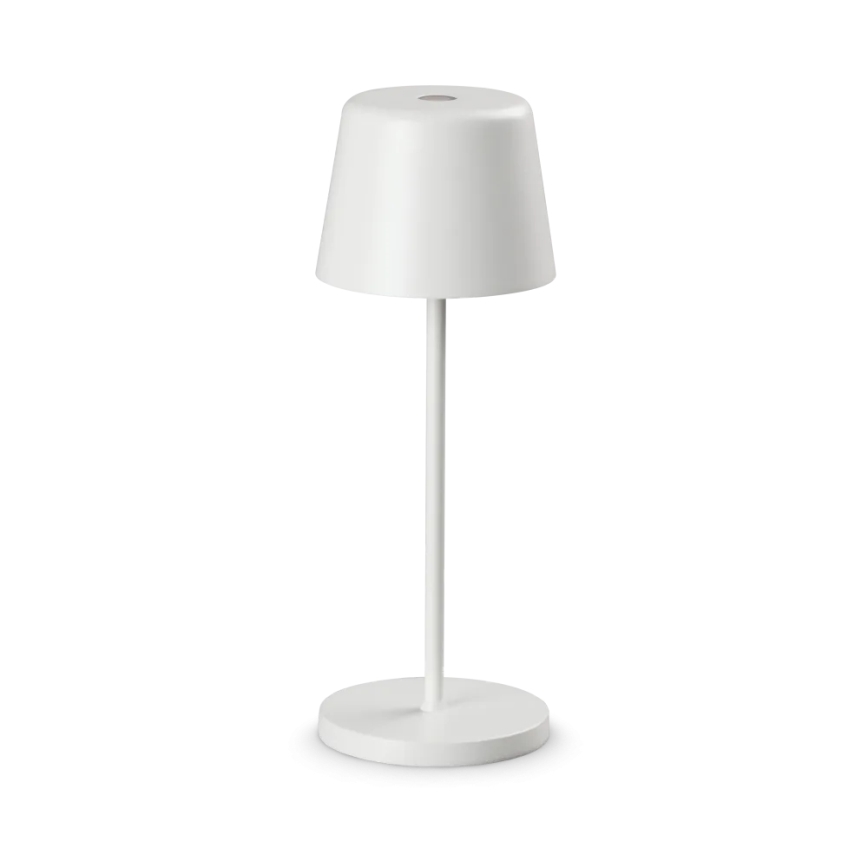 Ideal Lux - Dimmbare LED-Touch-Tischleuchte für den Outdoor-Bereich CUTE LED/2,5W/3,7V USB 2200-2700K IP65 weiß