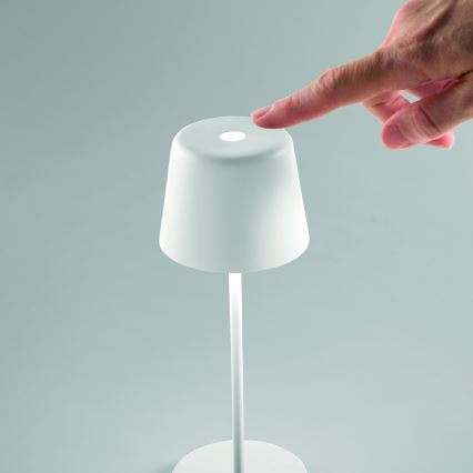 Ideal Lux - Dimmbare LED-Touch-Tischleuchte für den Outdoor-Bereich CUTE LED/2,5W/3,7V USB 2200-2700K IP65 weiß