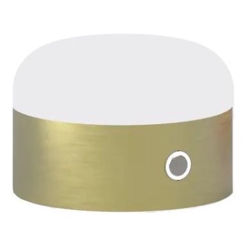 Ideal Lux - Dimmbare LED-Tischleuchte mit Touch-Funktion MIGNON LED/5W/5V d 10 cm CRI 90 Messing