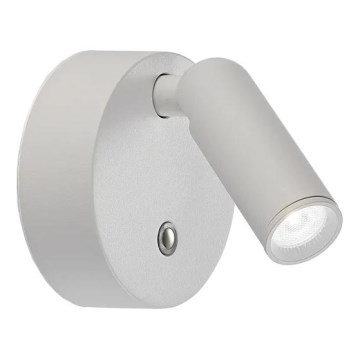 Ideal Lux - Dimmbare, wiederaufladbare Touch-Wand-Spotleuchte BEAN LED/3W/5V CRI 95 weiß