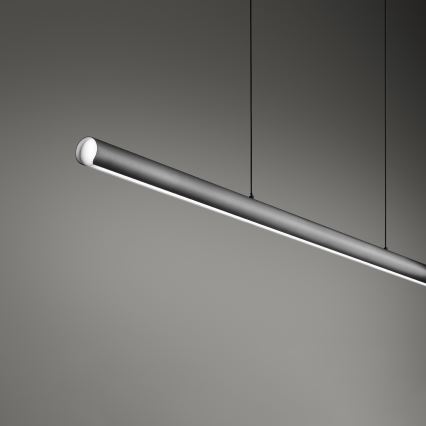 Ideal Lux - DORICA Dimmbare LED-Hängeleuchte an Kabel LED/35W/230V CRI 90 140 cm grau
