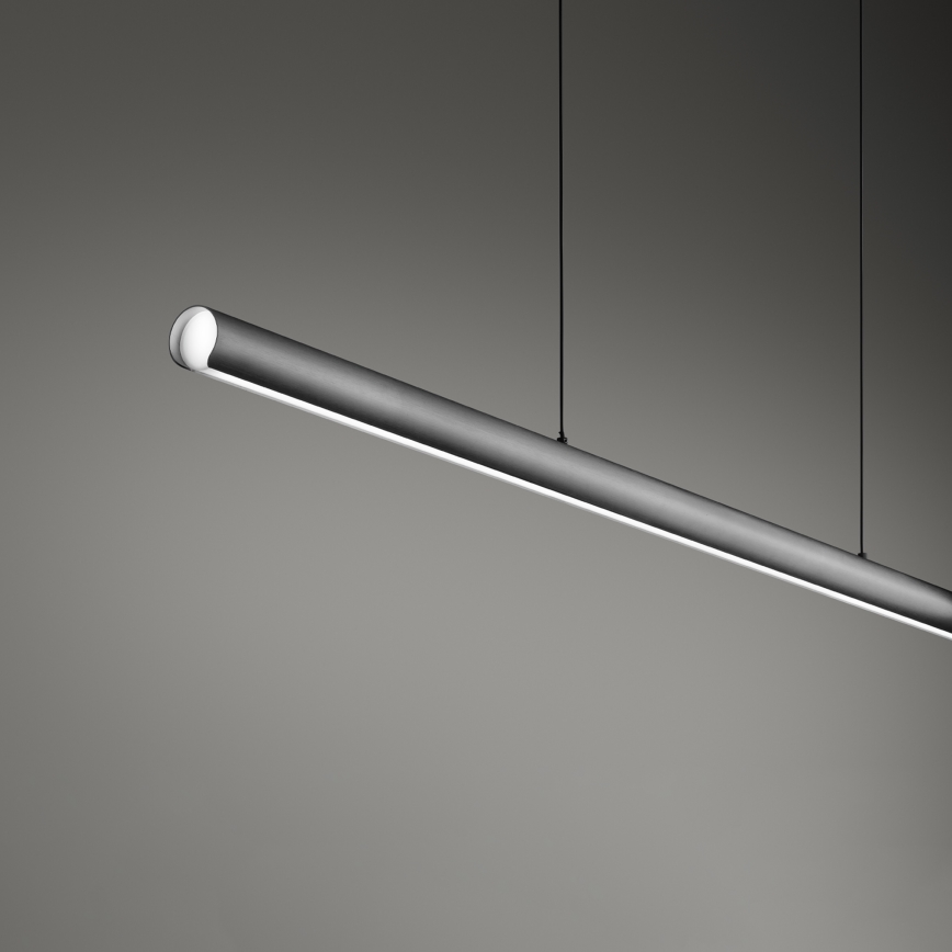 Ideal Lux - DORICA Dimmbare LED-Hängeleuchte an Kabel LED/35W/230V CRI 90 140 cm grau