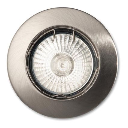 Ideal Lux - Einbauleuchte 1xGU10/50W/230V Ø 7,7 cm mattchrom