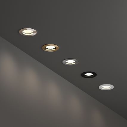 Ideal Lux - Einbauleuchte JAZZ 1xGU10/50W/230V Ø 7,7 cm bronzefarben
