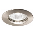Ideal Lux - Einbauleuchte JAZZ 1xGU10/50W/230V Ø 7,7 cm mattchrom