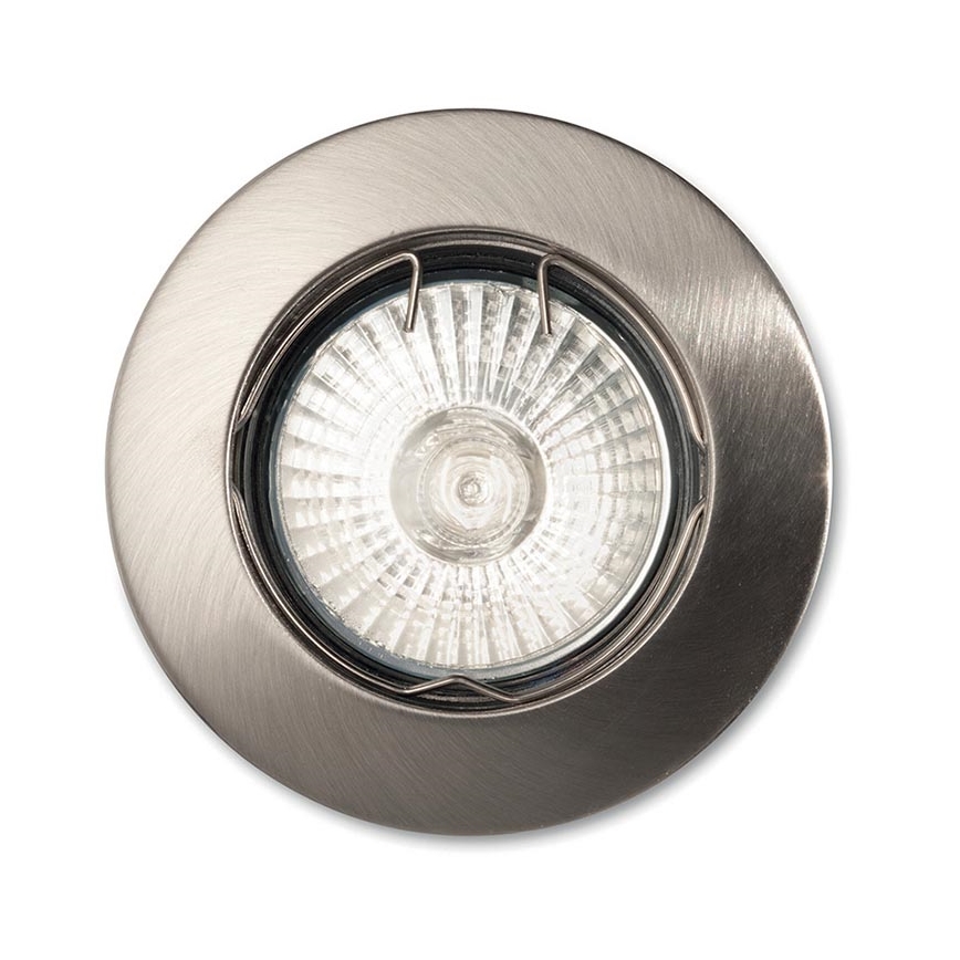 Ideal Lux - Einbauleuchte JAZZ 1xGU10/50W/230V Ø 7,7 cm mattchrom