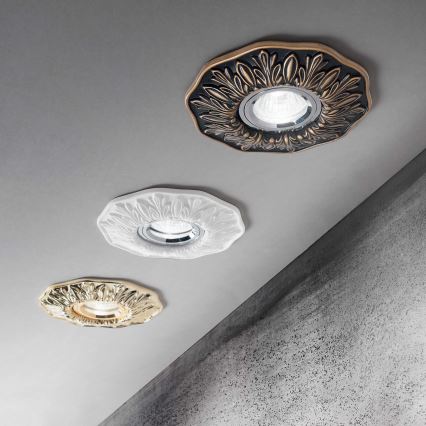 Ideal Lux - Einbauleuchte POLKA 1xGU10/50W/230V Bronze