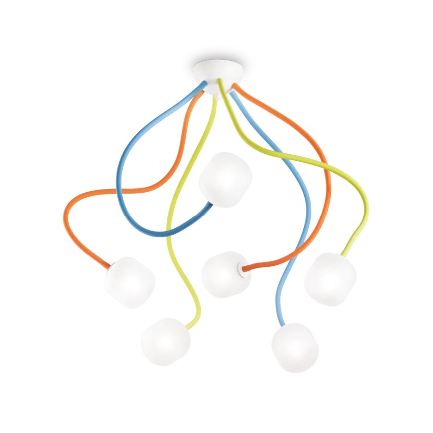 Ideal Lux - Ersatz-Lampenschirm für Kronleuchter OCTOPUS G9, Ø 10 cm, weiß