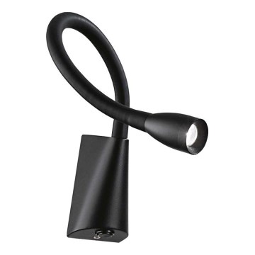 Ideal Lux - Flexible kleine LED-Leuchte GOOSE LED/3W/230V CRI 90 schwarz