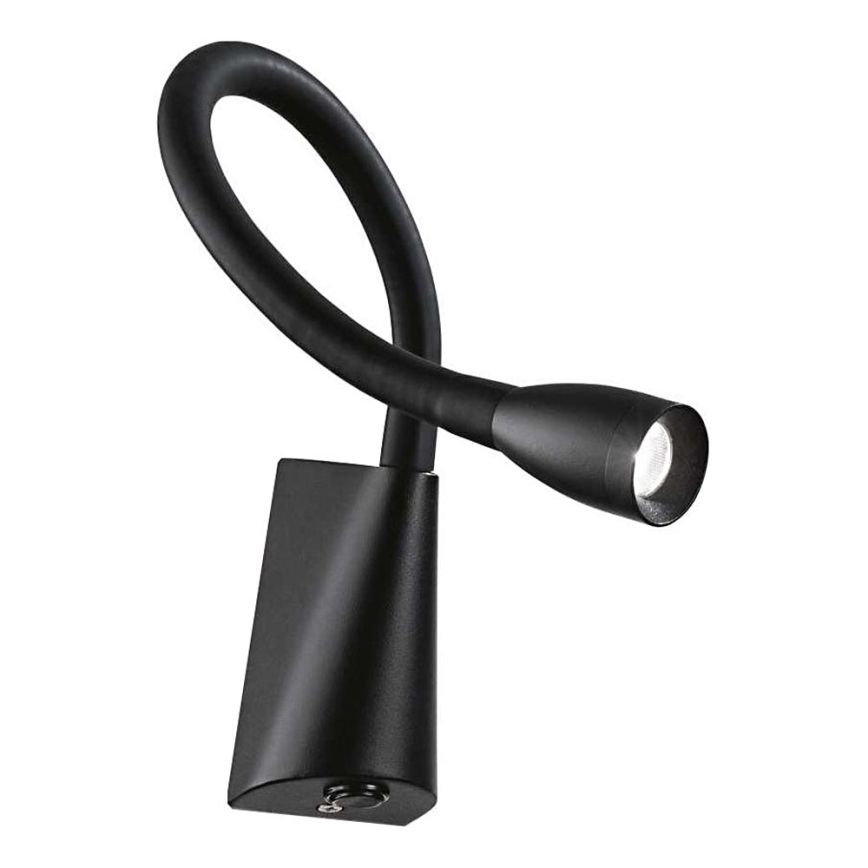 Ideal Lux - Flexible kleine LED-Leuchte GOOSE LED/3W/230V CRI 90 schwarz