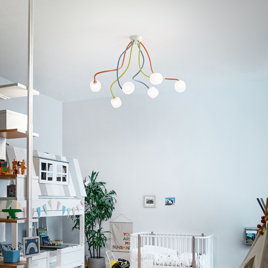 Ideal Lux - Flexible LED-Anbauleuchte OCTOPUS 6xG9/3W/230V bunt