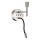 Ideal Lux - Flexible LED-Leuchte mit Halterung SET UP 1xE27/42W + LED/3W/230V CRI 90 USB glänzendes Chrom
