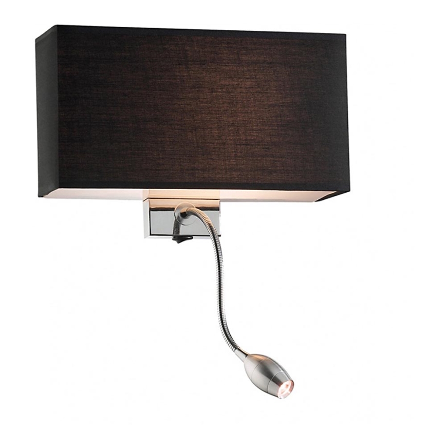 Ideal Lux - Flexible LED-Wandleuchte HOTEL 1xE27/60W + LED/1,5W/230V