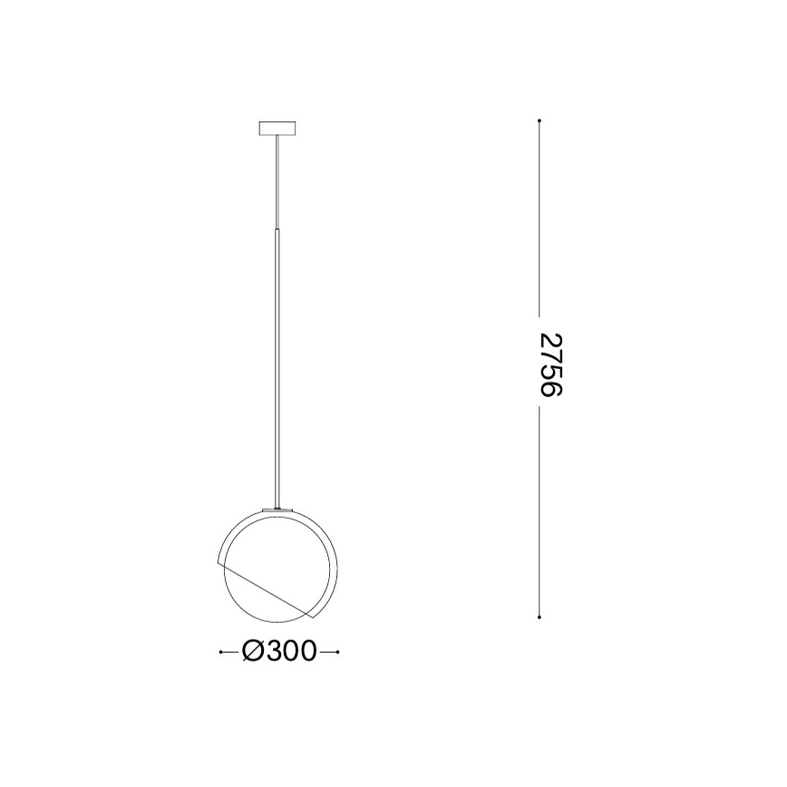 Ideal Lux - Pendelleuchte an Kabel BLOOM 1xE27/42W/230V Ø 30 cm Gold/rauchiges Beige